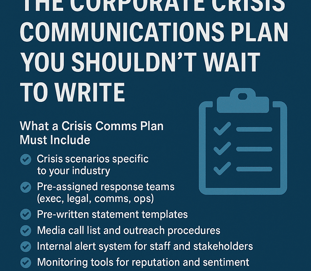 The Corporate Crisis Communications Plan You Shouldn’t Wait to Write