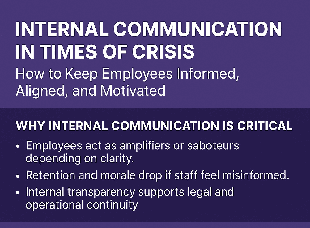 Internal Communication in Times of Crisis: How to Keep Employees Informed, Aligned, and Motivated